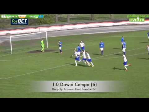 Karpaty Krosno - Unia Tarnów 3-1 [BRAMKI]