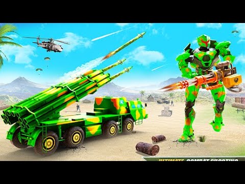 US Army Robot Missile Attack | Rescue City Truck Robot Android GamePlay | By Game Crazy