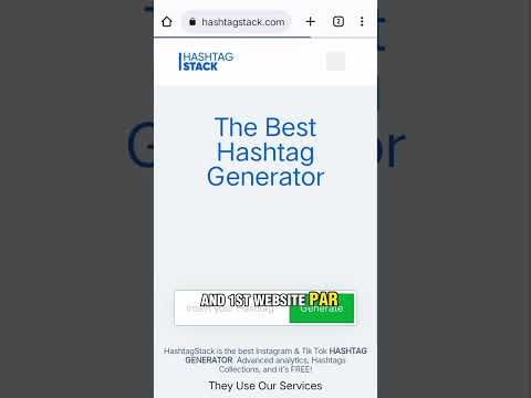 Don't settle for just any hashtags. 🙅‍♀️ With hashtagstack.com, you can  reach to you 🎯 audience.