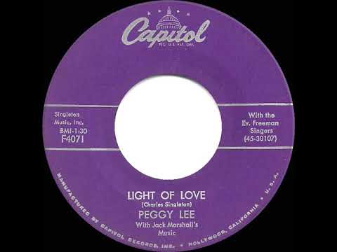 Light Of Love by Peggy Lee — 1958 Hot 100 hit
