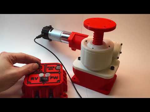 3D Printed Motor Driven Jack Screw