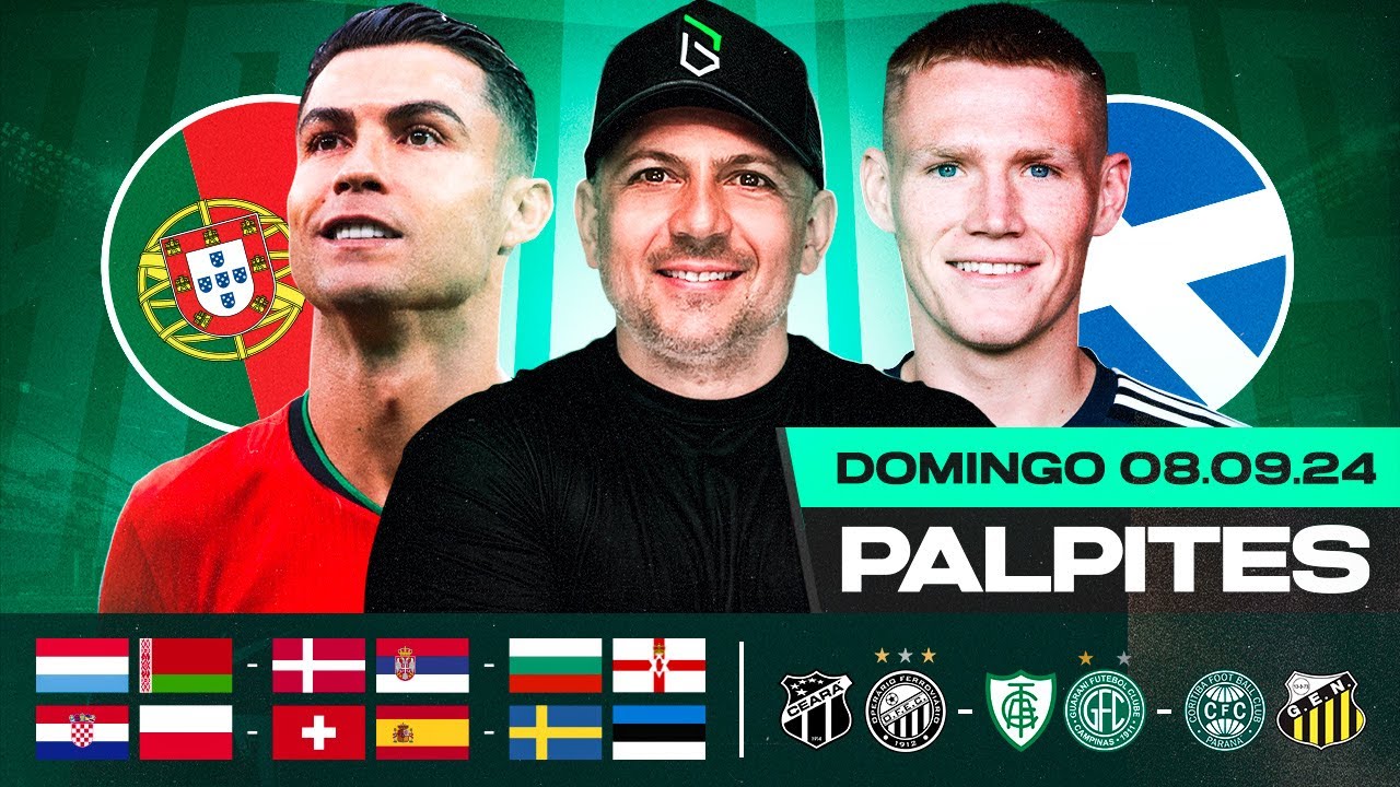 PALPITES DE FUTEBOL PARA HOJE 08 09 2024 (DOMINGO) + BILHETE PRONTO | Boleiros Tips
