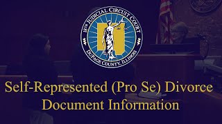 DuPage County 18th Judicial Court presents: Divorce Pro- Se Court:  Document Information.