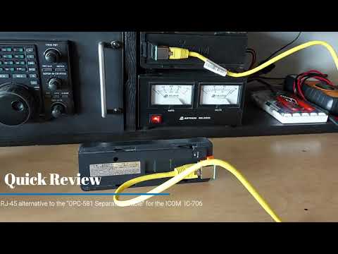 Quick Review - Icom 706 Separation Cable Alternative