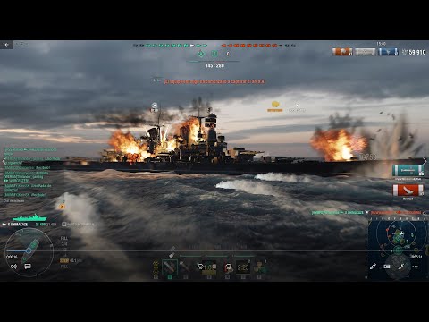 World of Warships Shimakaze Storming combat