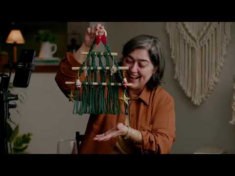 Macramê de Natal Ao Vivo