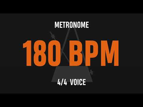 180 BPM 4/4 - Best Metronome (Sound : Voice)