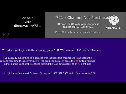 Directv Error Code 721 On Tv Part 2
