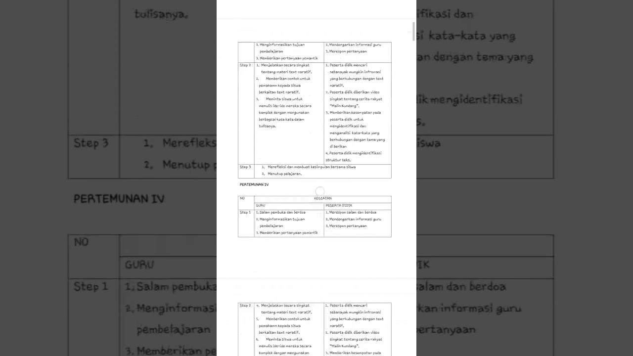 modul ajar narrative text