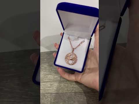 Подарок парню девушке "Знак зодиака Рак в оправе 12 знаков в золоте" колье ювелирный сплав в бархатном футляре - фото 1 - id-p1875427778