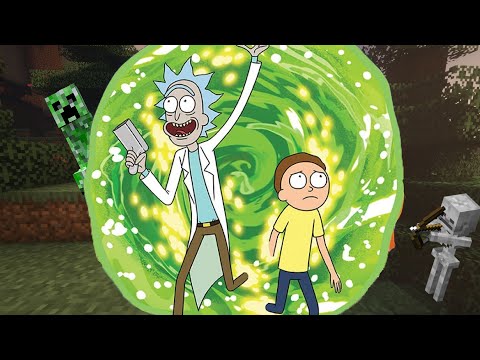Rick and Morty Portal gun in Minecraft