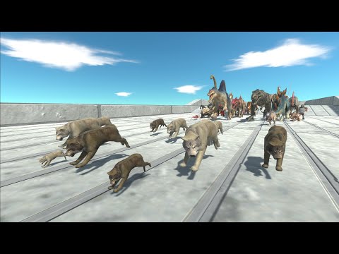 Race to eat Wolf Pack - Animal Revolt Battle Simulator
