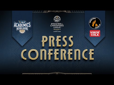 MLP Academics Heidelberg v Promitheas Patras BC - Press Conference | #BasketballCL 2025-26