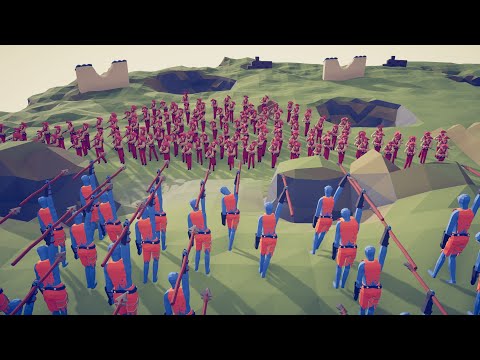 80x SPEAR MAN vs 100x UNIT ALL FACTION - Totally Accurate Battle Simulator | TABS
