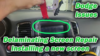 Delaminated Dodge Radio - Screen Change / Repair / Swap DIY