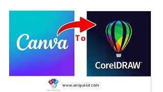 How to covert Canva Design to a CorelDRAW file | Convert canva to corel draw file format 2023