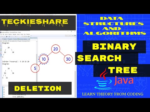Data Structures and Algorithms | Binary Search Tree | BST | Deletion | Java | Teckieshare