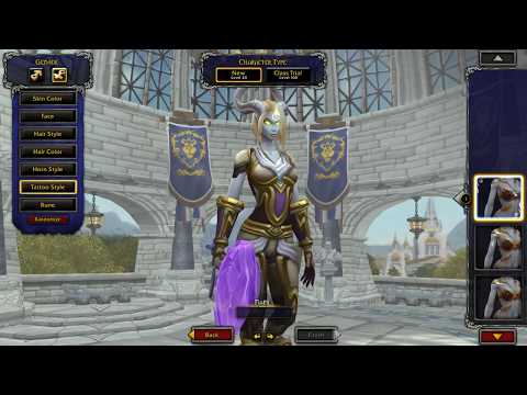 WOW - Allied races - Lightforged Draenei Customisation (Female)