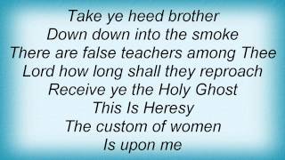 Christian Death - Heresy Act Two Lyrics
