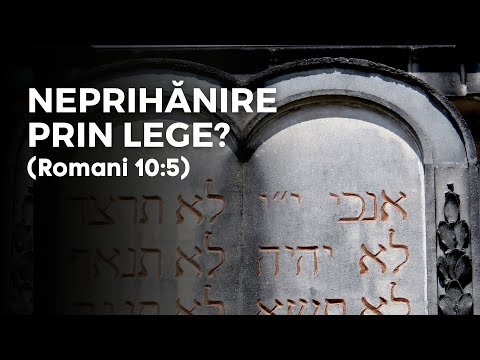 NEPRIHĂNIRE PRIN LEGE? (Romani 10:5)  | Texte și Semnificații - pastor Gabriel Ișvan