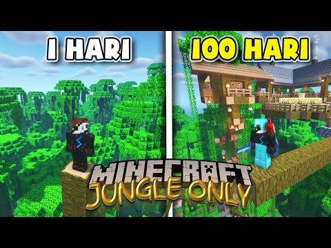 100 Days in Minecraft but Jungle Only❗️❗️