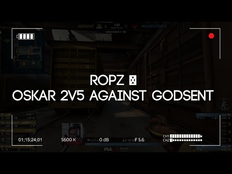 ropz + oskar 2v5 against Godsent