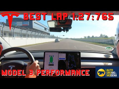 Autodromo di Modena - Tesla Model 3 Performance - 1:27:765