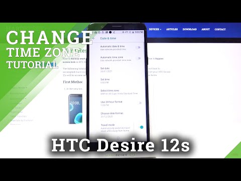 How to Set Up Date & Time in HTC Desire 12s?