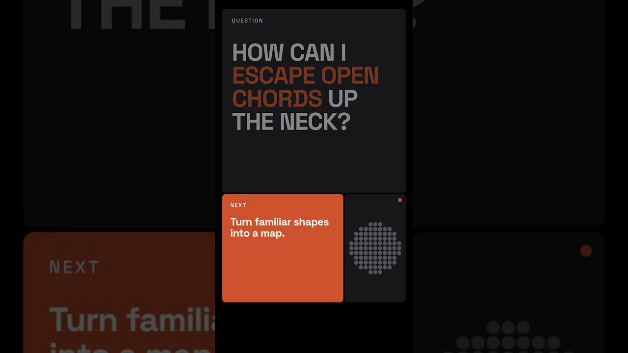 Escape Open Chords: Your First CAGED Map