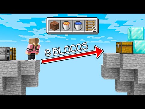Minecraft: CONSTRUA PARA CHEGAR DO OUTRO LADO!