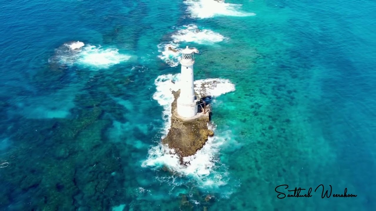 Dive into the aerial vistas of Great Basses Reef Lighthouse.