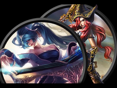 Sona/MissFortune vs Morgana/Ezreal - League of Legends EUW