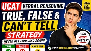 UCAT True False Can't Tell Strategy — Never Get Confused Again