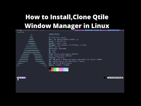 How to Install,Clone Qtile Window Manager in Linux