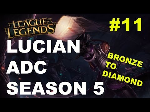 [Bronze To Diamond Series #11] Lucian Adc Full Game w/ Commentary Season 5 (league of legends)