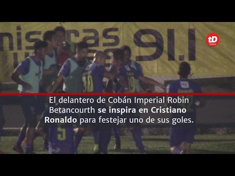 Robin Betancourth celebra a lo Cristiano Ronaldo