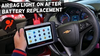 AIRBAG LIGHT ON AFTER BATTERY REPLACEMENT CHEVY, CHEVROLET, BUICK, GMC, CADILLAC