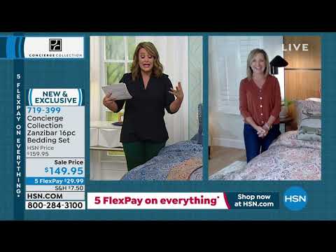 Concierge Collection Zanzibar 16piece Bedding Set