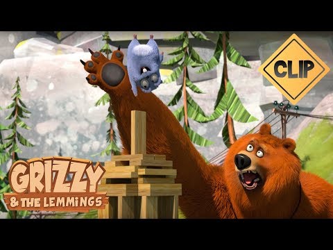 Grizzy make some construction - Grizzy & the Lemmings