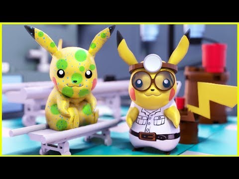 POKEMON Doctor Pikachu in Lego City - pokemon episode