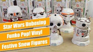 Funko Pop! Vinyl Holiday Snowman Characters - Star Wars Unboxing