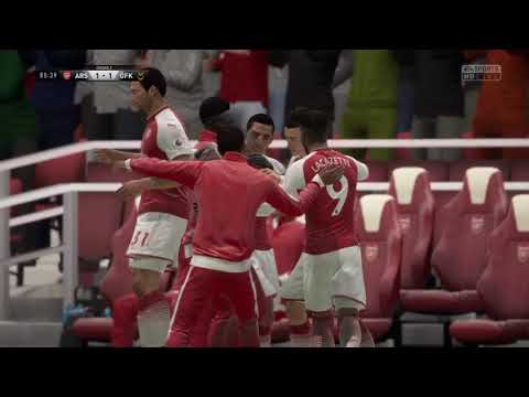 Arsenal 1-1 Östersunds 2-1 agg - 1-1 GOAL: Alexis Sánchez