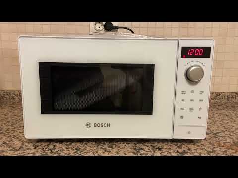 Bosch FFL023MW0 Serija 2, Laisvai statoma mikrobangų krosnelė, 44 x 26 cm, Balta video