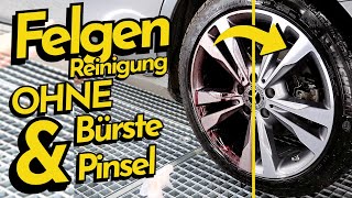 So (kann) man Felgen ohne Pinsel & Bürste reinigen! DopeFibers PurpleWheelCleaner