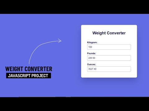 Weight Converter Html Css Javascript Project