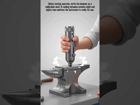 The rebound hammer is the most widely used concrete test in India.