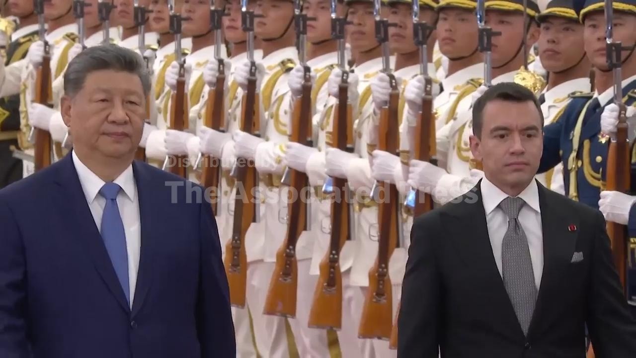 Ecuador's president visits Beijing for talks with Xi Jinping on bilateral ties