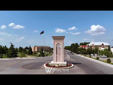 Samux üzərindən uçuş | Dron çəkilişi 4K