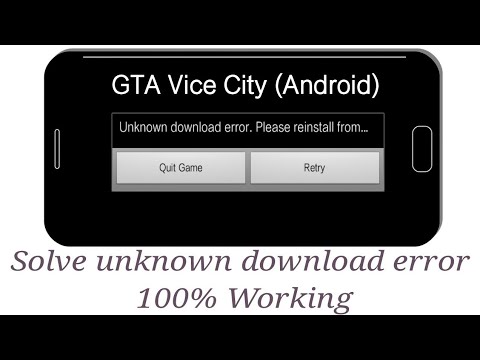 how to Solve Unknown Download Error | GTA Vice City Game | Android