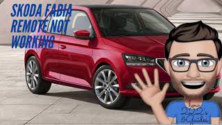 How To Open Skoda Fabia Door Without Key / Remote, Remote faulty, 2015 - 2020